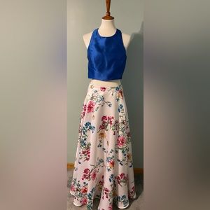 2 piece prom dress